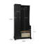Arbre d'entrée avec banc, armoire de rangement, convient au salon, au vestibule, au cabinet de chambre à coucher, au cabinet de salon, au cabinet de vestibule, au cabinet naturel