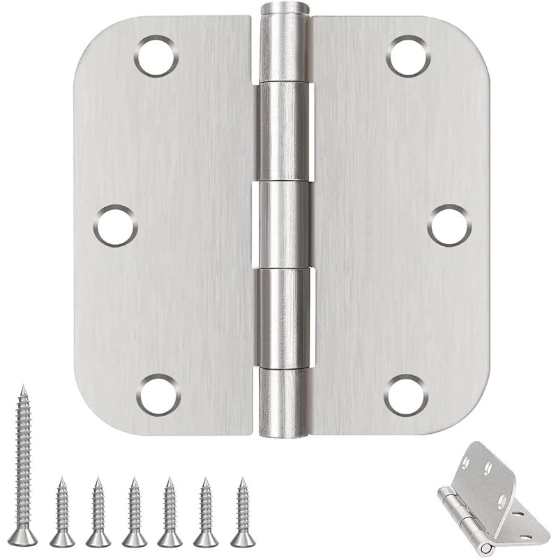 Charnières de porte en nickel brossé - paquet de 12