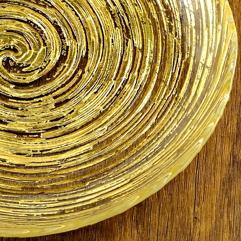 Mcnally Gilded Glass Dinner Plate, Gold