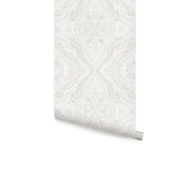 Panneau de papier peint adhésif L 18 pi x l 24 po Annaluisa, gris