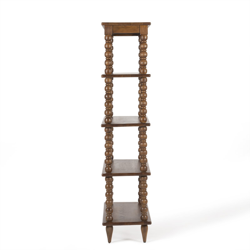 Isabel Spindle Solid Wood Tall Bookcase