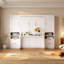 Lit escamotable 4 tiroirs avec garde-robe et tablettes-1489181163