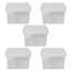 Clip 25.5L Square Plastic Storage Boxes with Secure Clip Lock Lids. L:39.5 x W:39.5 x H:22.5cm Clear/Clear/Clear