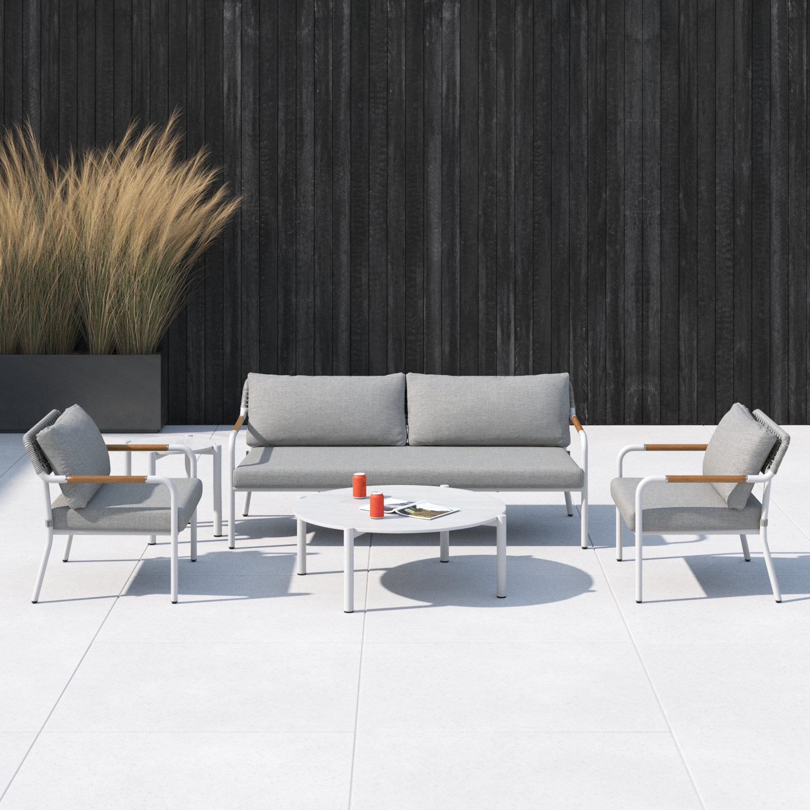 Dean 5 - Person Patio Conversation Set with Cushions