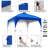8 Ft. W X 8 Ft. D Heavy Duty Outdoor Steel Pop-Up Canopy Tent-95726302