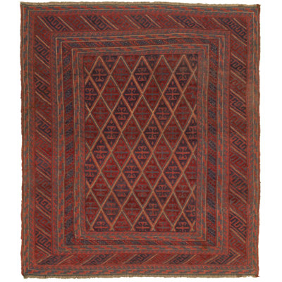 Westbrooke One-of-a-Kind 5'2" X 5'11" 2010s Wool Area Rug in Red