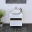 Meuble-lavabo simple 23,6 po avec plateau en bois manufacturé Lieke-309414208-309414215