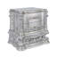 Table de chevet Valkyrie, finition platine antique