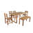 High-Quality Acacia Wood Outdoor Table And Chair Set, Suitable For Patio, Balcony, Backyard