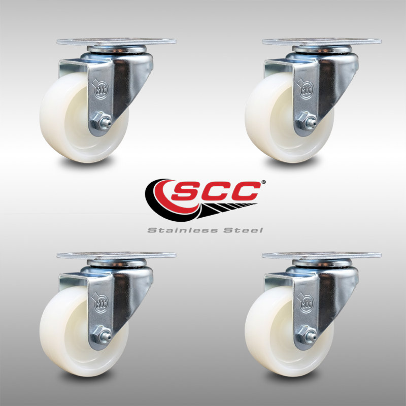 Ensemble de roulettes en acier inoxydable SS