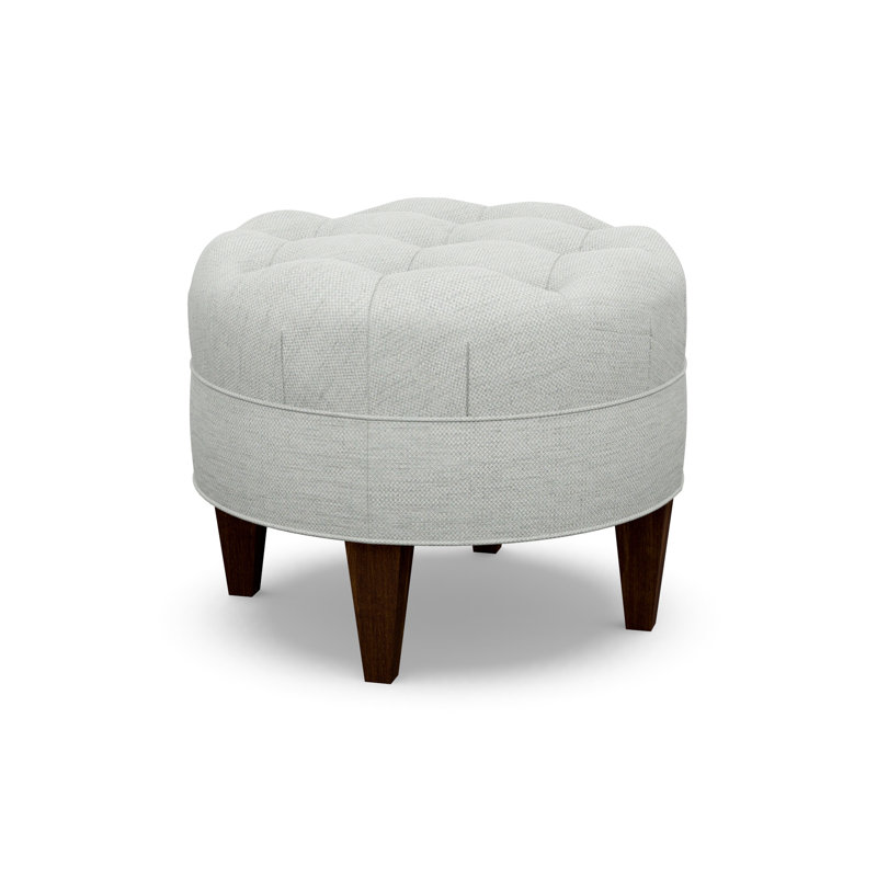 Round Ottoman, Walnut, 3906-99
