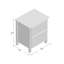 Shaker 20'' W Solid Wood Nightstand-18649080