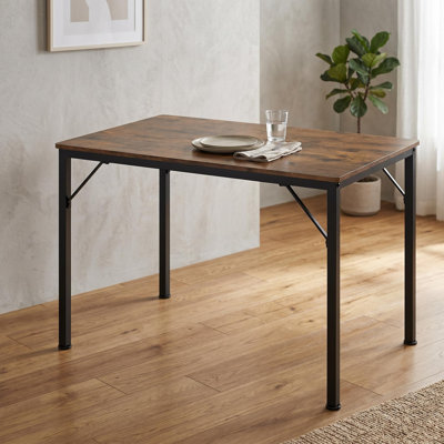 43.3" Industrial Dining Table for 4 – Multi-Use Kitchen Desk for Dining Room, Living Room, Apartment