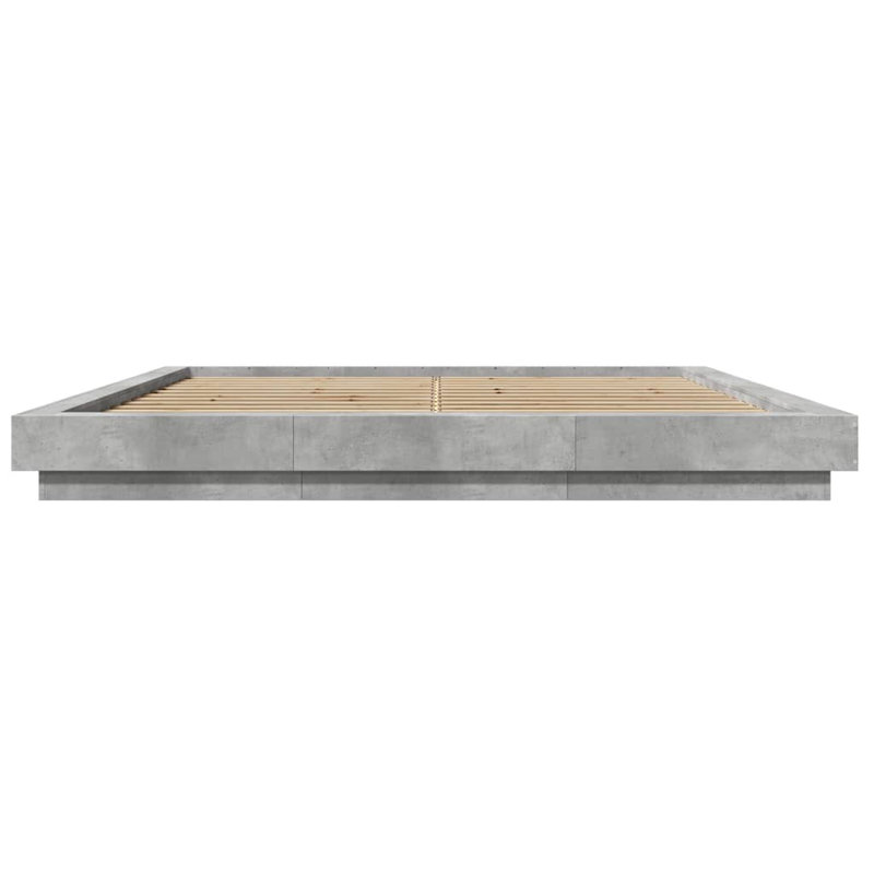 Bormann Bed, Concrete Grey, Super King (180 x 200 cm)