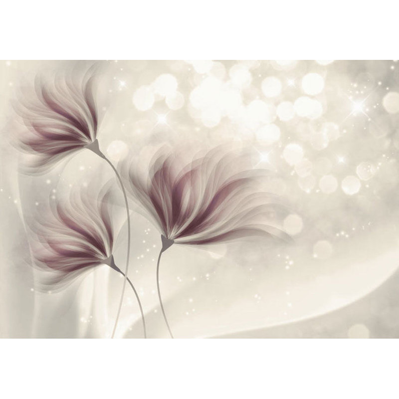 Murale florale pelez et collez - matin lumineux, L 110 po x l 154 po
