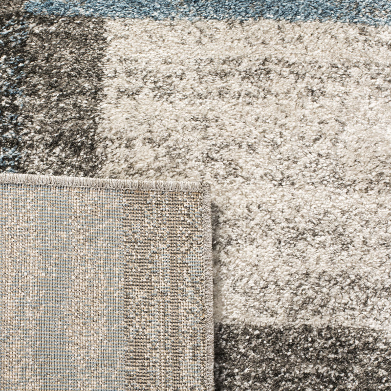 Tapis géométrique Tahoe Performance, Tapis de couloir 2 pi 6 po x 8 pi