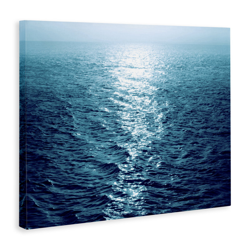 Art mural toile ondulée soleil reflété par Maggie Olsen, H 16 po x l 20 po