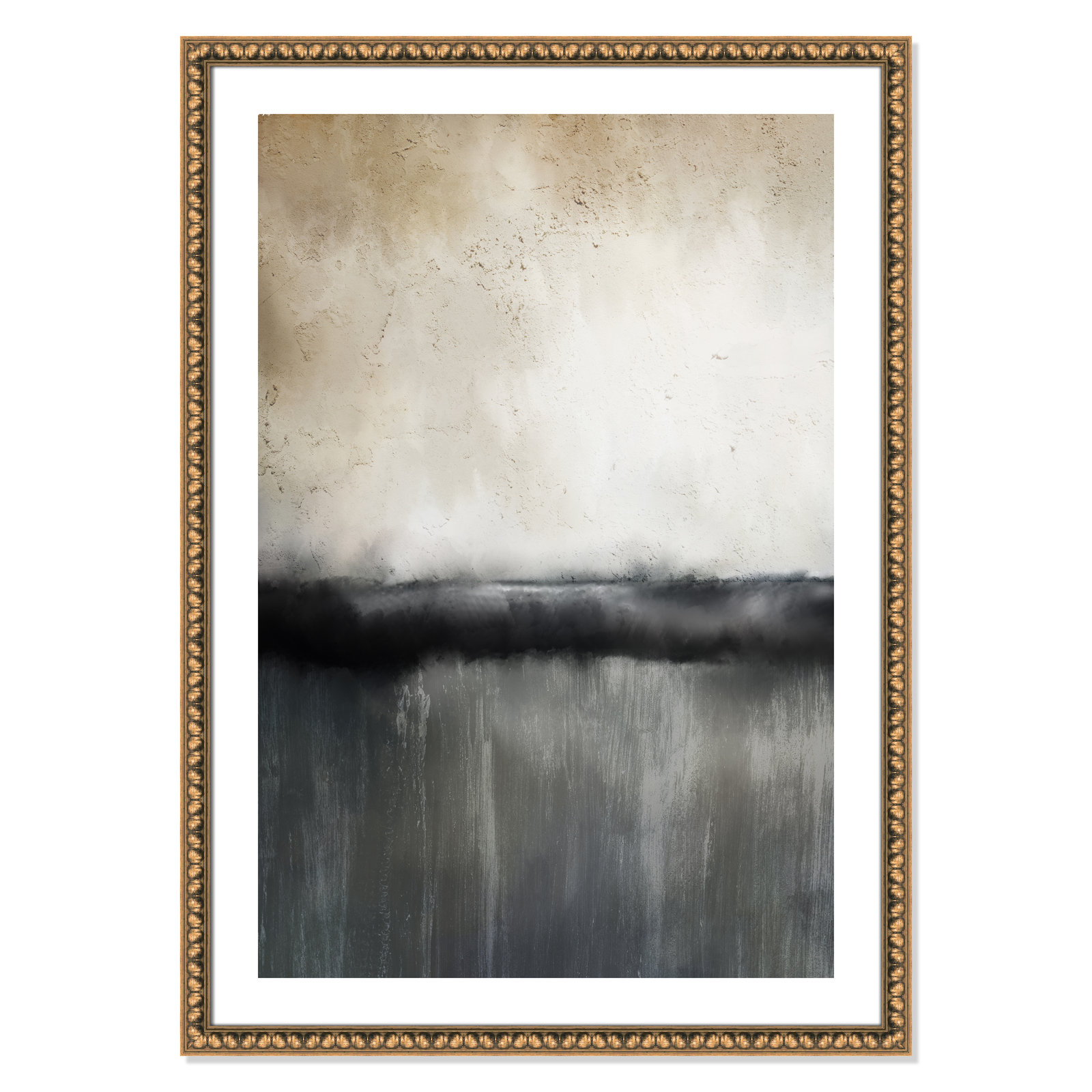 Sunset by Kimberly Allen Print, Picture Framed Paper, 15" H x 13" W, Beige Wood