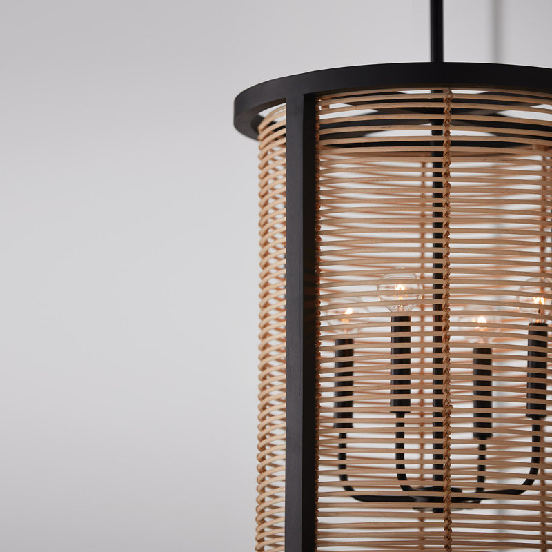 4 - Light Matte Black Unique / Statement Pendant