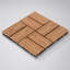 Dalles de terrasse emboîtables WPC, 25 pièces - Panneaux en bois rouge gaufré pour une installation facile et une durabilité accrue-136357294