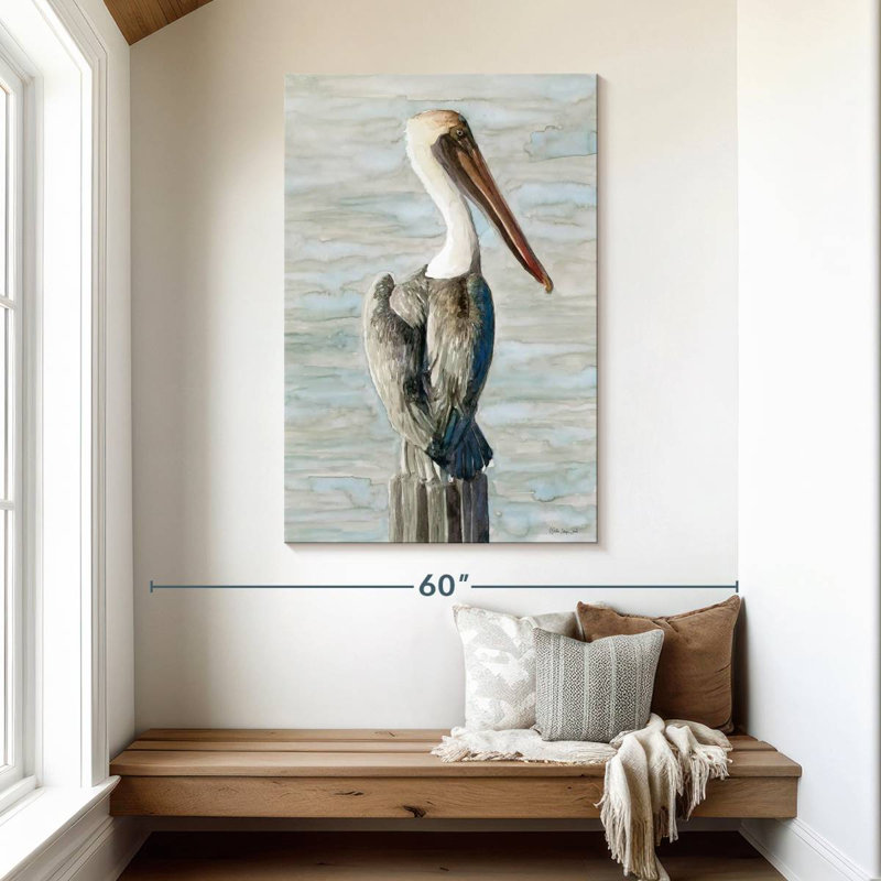 Brampt Classic Brown Pelican, 48" H x 32" W