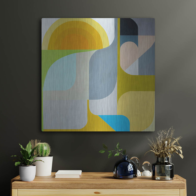 Ivy Bronx «The Sun Does Shine» par Marion Griese, art mural en métal, H 24 po x l 24 po