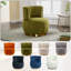 Fauteuil d'appoint en velours pivotant confortable-564473940