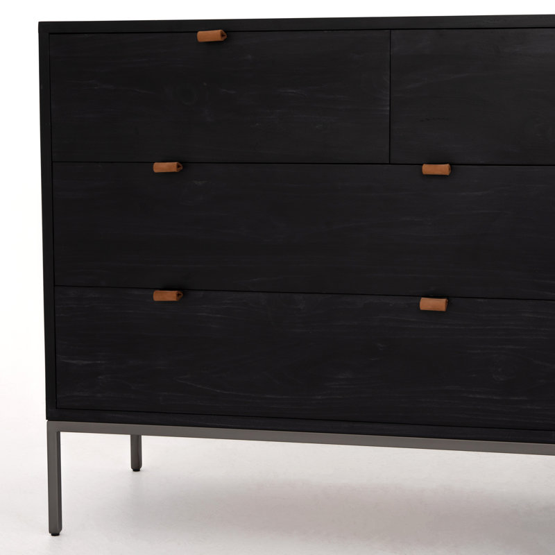 Trey 7 - Drawer Dresser, Black Wash Poplar