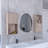 2-Pc Wall-Mounted Bathroom Medicine Cabinet With Open And Closed Storage-711359528