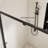 44-48" W X 72" H Scalable Adjustable Frame Shower Door With 1/4"(6mm) Clear Sgcc Tempered Glass,transparent Safety Film For Glass,aluminium Alloy,reversible Installation