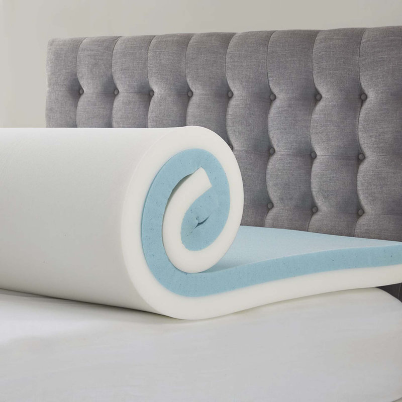 Surmatelas en mousse viscoélastique 3 "/ 4", Grand lit, 4"
