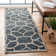 Mastin Natural Fiber Hand Woven Wool/Jute Geometric Rug in Beige/Charcoal