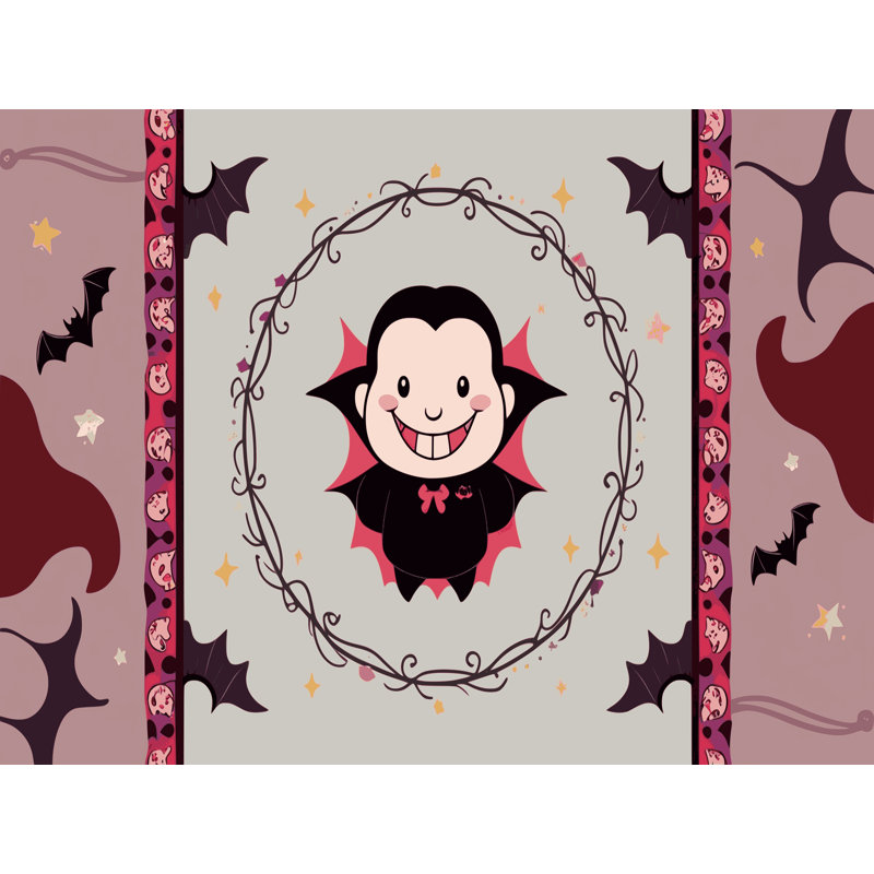 Tapis de vacances d'Halloween The Holiday Aisle®, Rectangulaire 3 pi x 5 pi