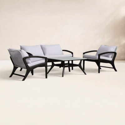 Daughtry 4 - Person Eucalyptus Patio Seating Group