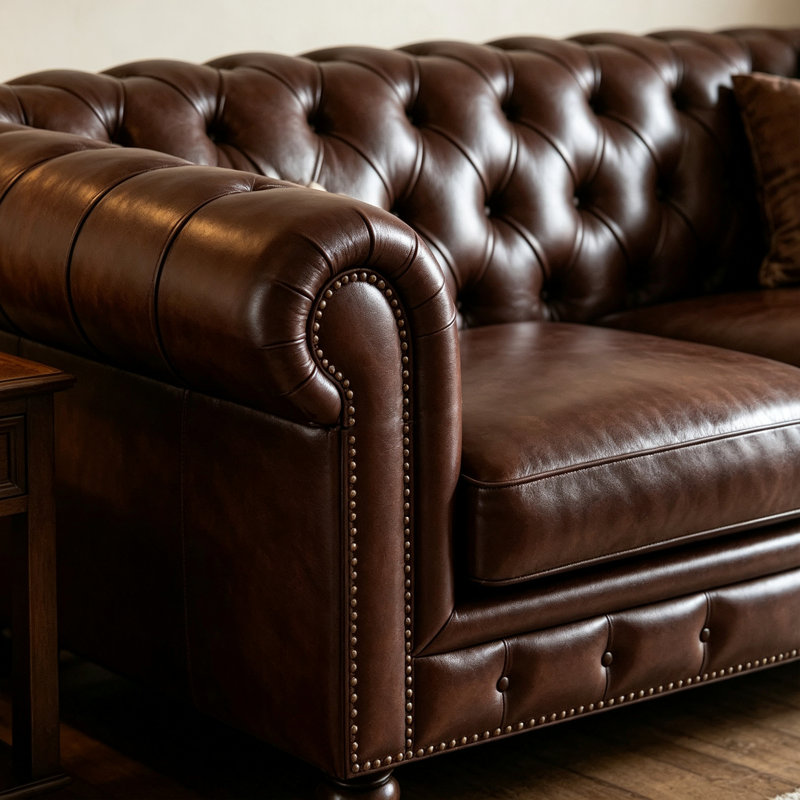Canapé en cuir de luxe américain