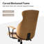 Chaise de bureau pivotante à haut dossier Oswina-208485941