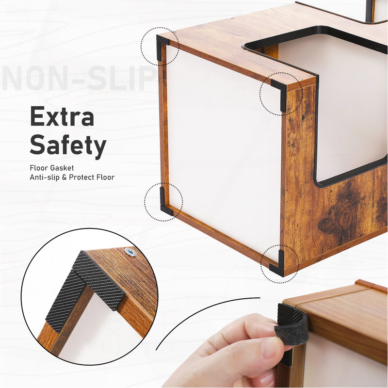 Mobilier d'intérieur multi-niveaux pour chat moderne, Brun