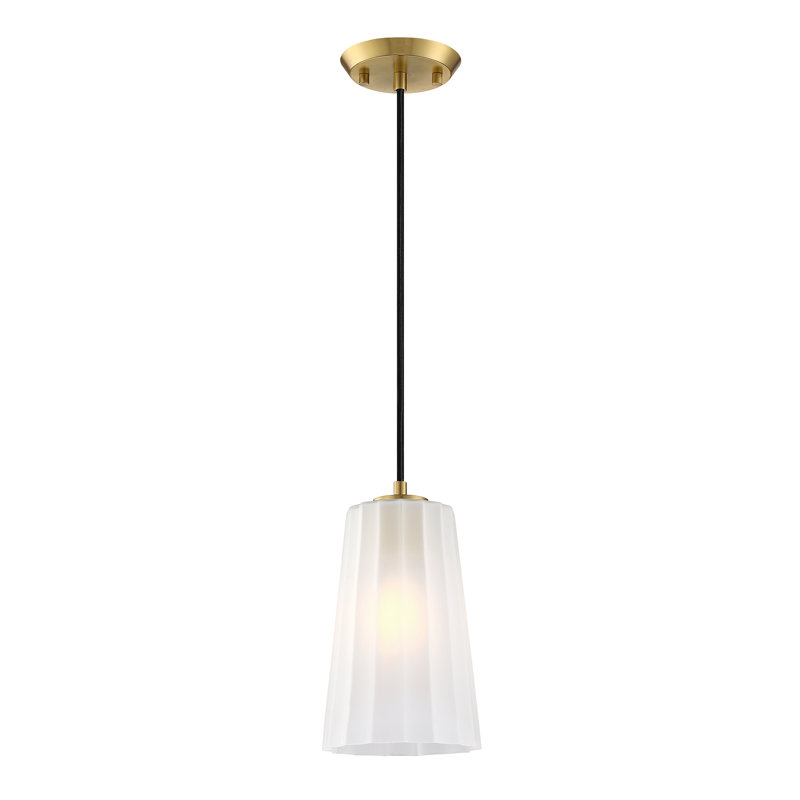 Winda 1 - Light Brushed Gold Single Pendant