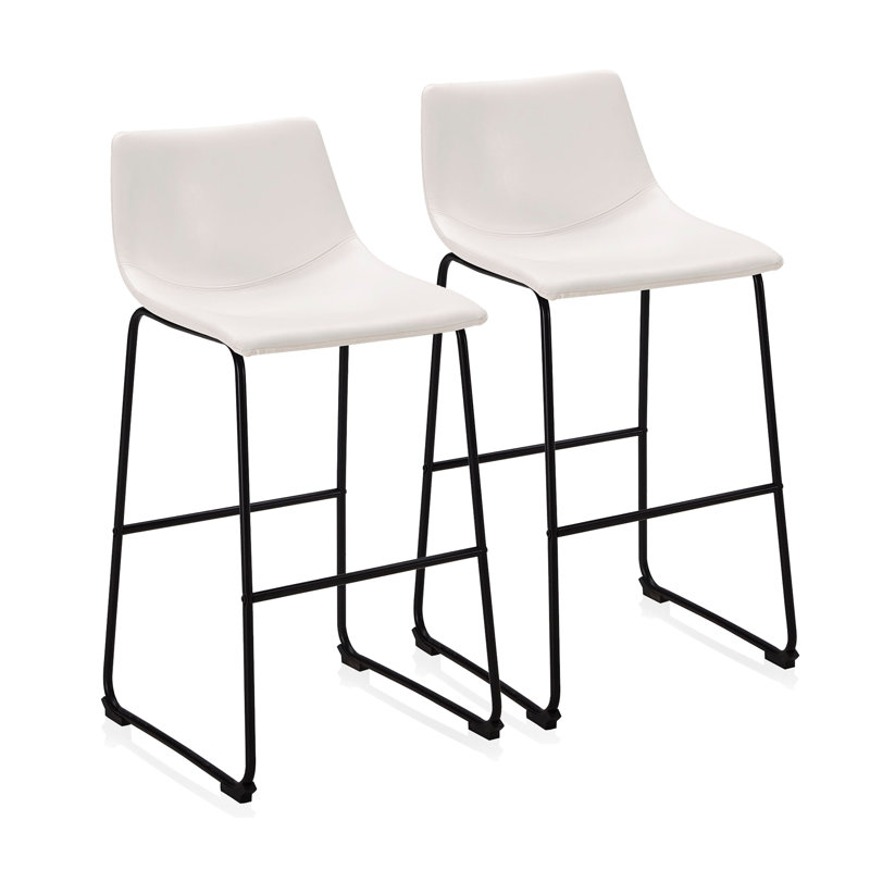 Chaise Mainville, Blanc, Tabouret de bar (siège d'une hauteur de 28,74 po)