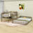 Twin XL Over Queen Wood Bunk Bed With Ladder & Guardrails, Detachable Design-366251730