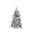 Arbre de Noël artificiel enneigé avec lumières colorées