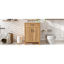 Meuble-lavabo 24 po avec cadre en bois massif, tiroir rabattable, 2 portes à fermeture douce avec rangement pour porte, tablette réglable et meuble-lavabo moderne-373990241-373990246