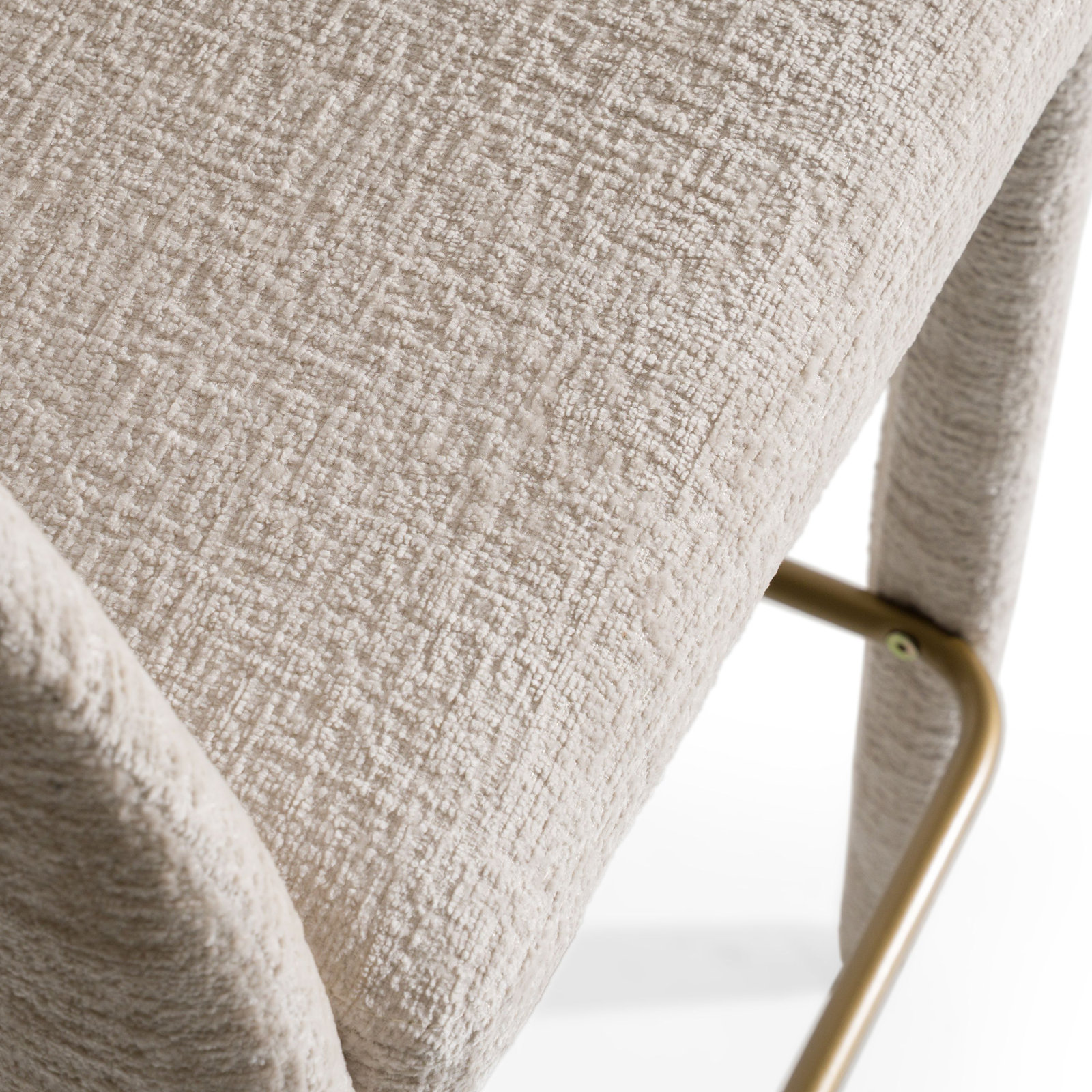 Arshaluys Upholstered Counter Stool, Light Gray