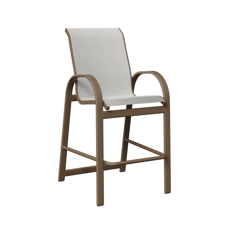 Chaise de bar Cazares, Argile, Noir luxe
