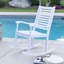 Chaise berçante d'extérieur en bois massif Raiah-626209446