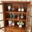 Armoire en bois d'hévéa de style américain