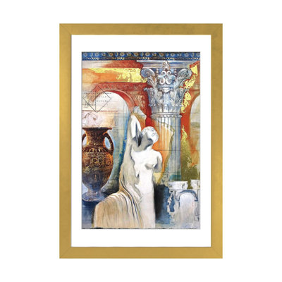 «Famous Sculpture I», reproduction d'art sur papier encadré