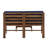 Acacia Patio Sofa with Cushions and Ottoman-977936986-1000791902