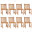Vitelli 8 - Person Wood Patio Dining Set with Rectangular Table