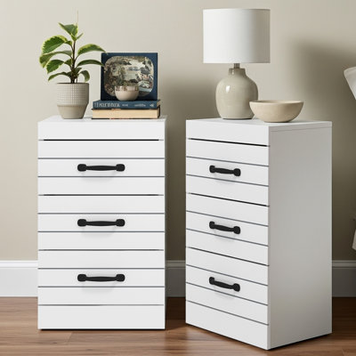 Allington 3 Drawer Bedside Sets of 2